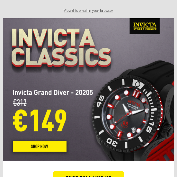 Invicta Classics Sale! Our Top Selling Watches Now Discounted!
