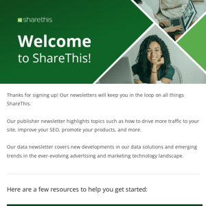 Welcome to the ShareThis Newsletter