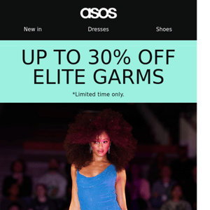 Up to 30% off elite garms 🤩