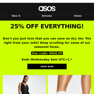 25% off everything! 💫