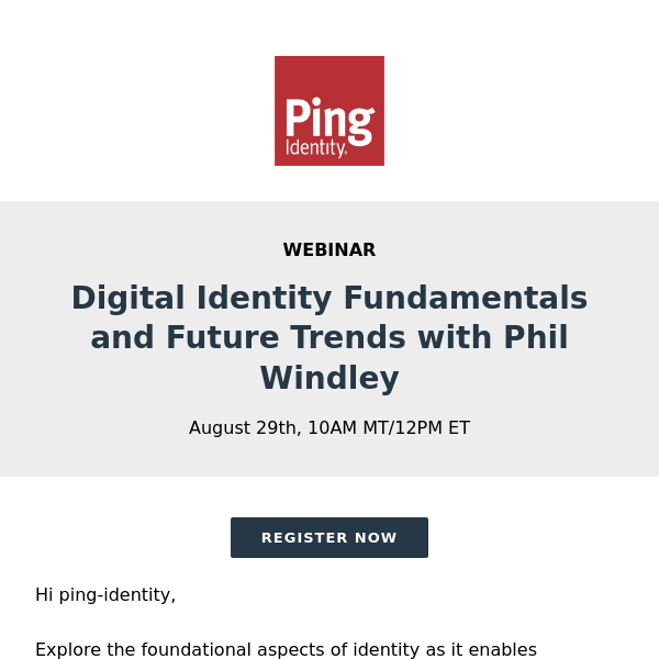 Digital Identity Future Trends with Phil Windley  [WEBINAR]