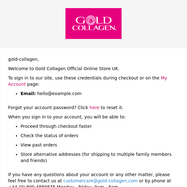 Welcome to Gold Collagen Official Online Store UK