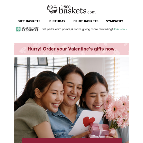 Find gourmet Valentine’s Day gifts fast in helpful price ranges.