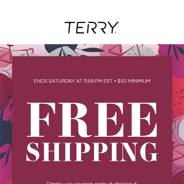 24 hours of Free Shipping at $50 – Happy Saturday!