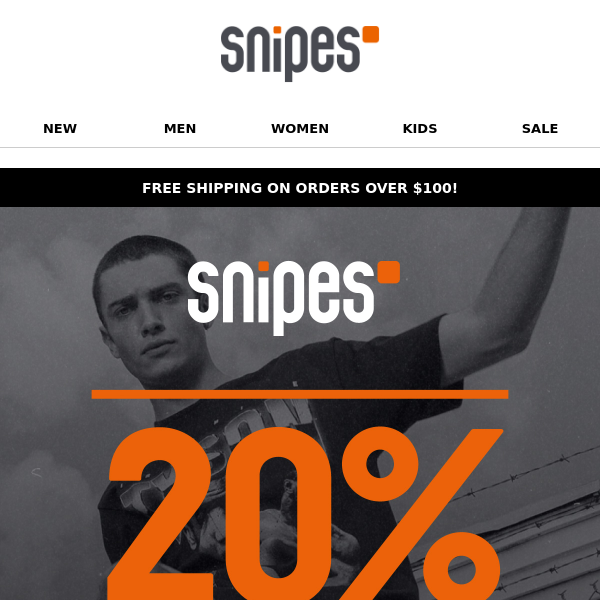 Grab Your 20% Off at Snipes Now! 🎉