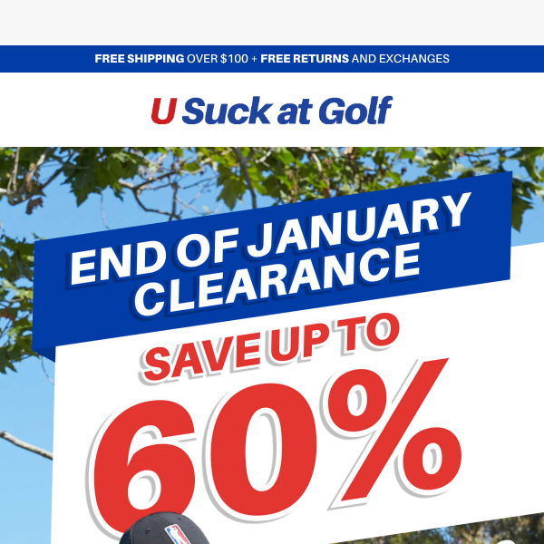 January Clearance: Up to 60% OFF