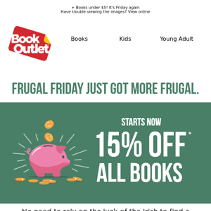 15% off your next book haul 📚