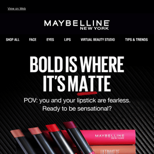 Maybelline , hue will love these lip shades ❤️