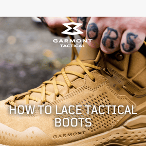 How to lace tactical boots 🔐