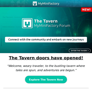 Welcome to the Tavern, the brand-new MyMiniFactory Forum 🍻