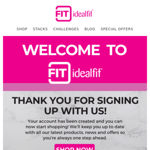 Welcome to IdealFit!