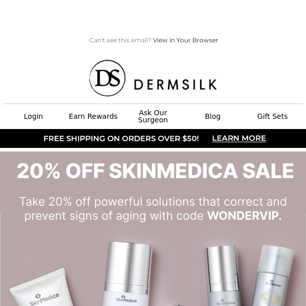 Boost your skin's glow with SkinMedica sale!