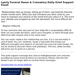 Daily Grief Support Email