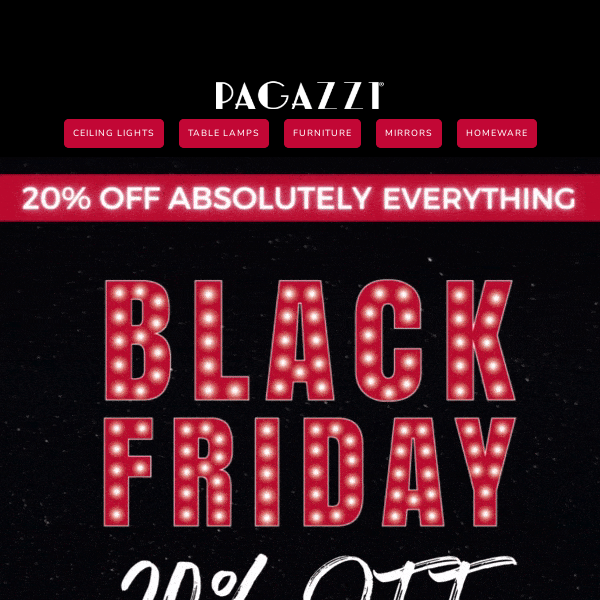 BLACK FIRDAY 🎈20% OFF EVERYTHING!