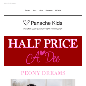 Shop The HALF PRICE A Dee SALE! 👑🦄