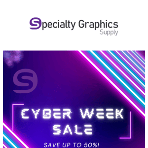 Cyber WEEK Sale Ends Tomorrow!
