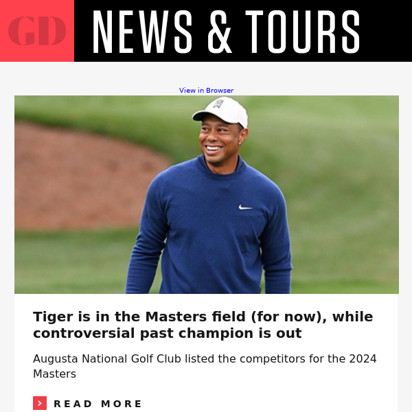 The latest on Tiger and the Masters