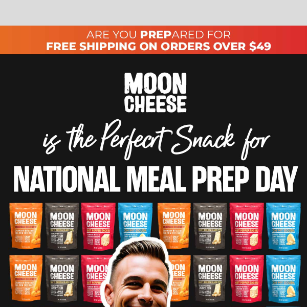 💨 Always on the go? Moon Cheese is your protein packed, on the go snack 🌕 🧀