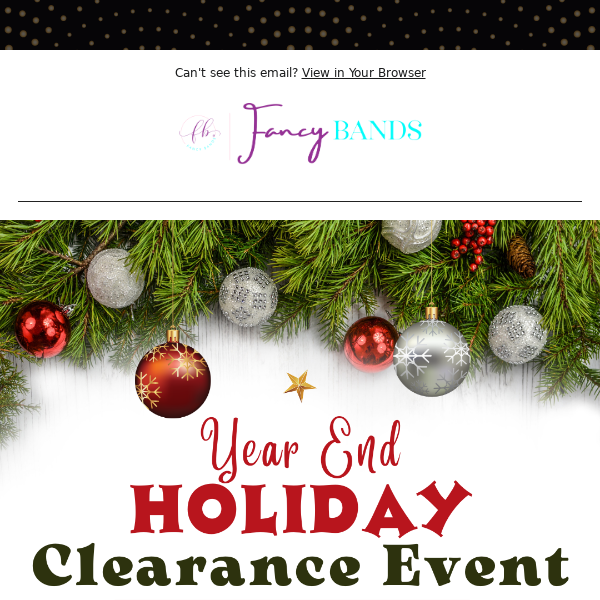 🚨 Holiday CLEARANCE EVENT Starts NOW!