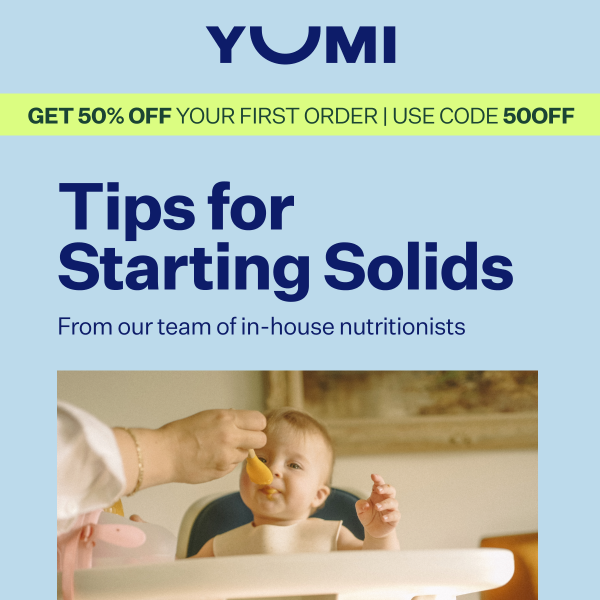 Download our free Starting Solids Guide