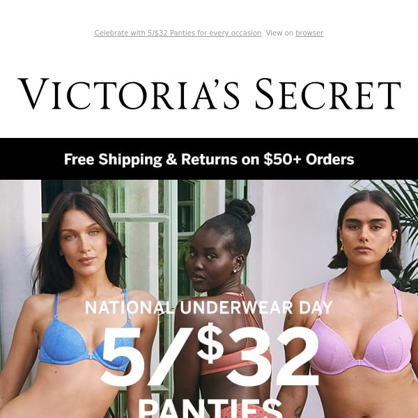 Victoria's Secret: Holiday Essential 🦌 10/$39 Panties
