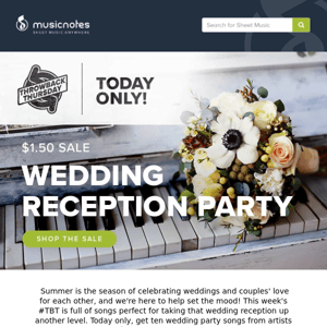 $1.50 Wedding Reception Party Songs!