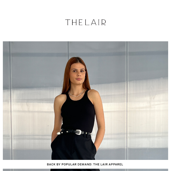 BACK IN STOCK: The Lair Apparel
