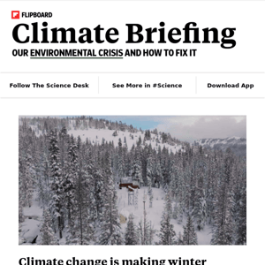 Your weekly climate briefing