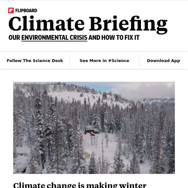 Your weekly climate briefing