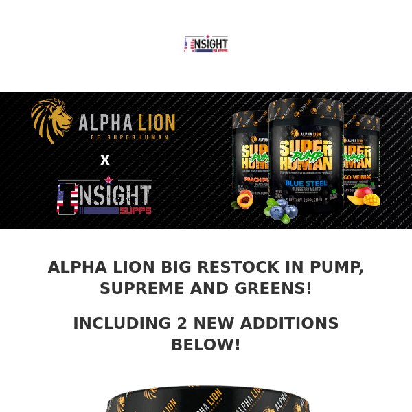 ALPHA LION RESTOCK WITH 2 NEW ADDITIONS!