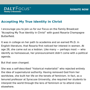 Accepting My True Identity in Christ