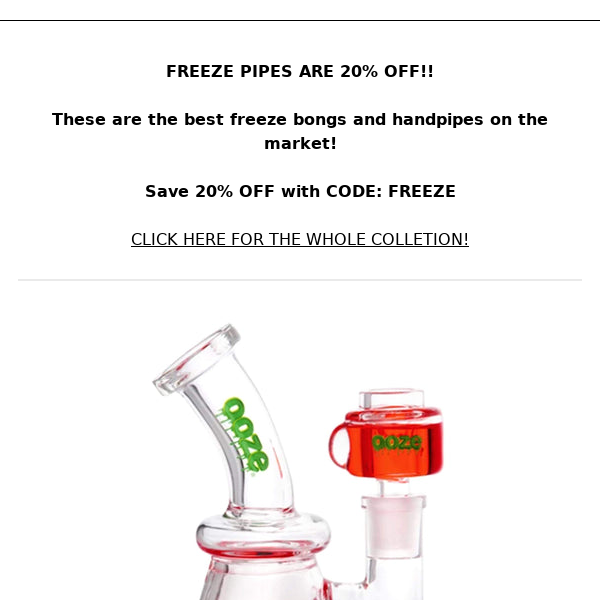 20% OFF Freeze Pipes! 🥶 Save BIG TODAY!!!