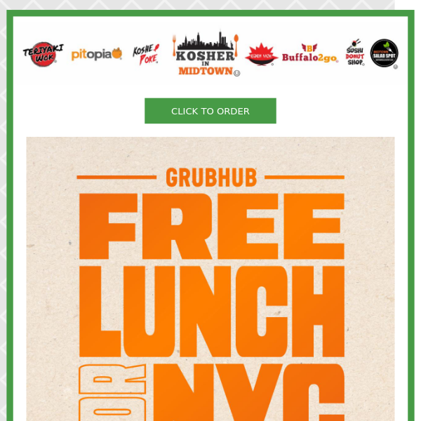 Free Lunch Special from Grub Hub At Eden Wok