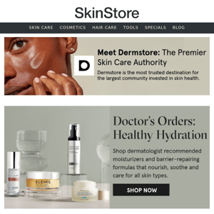 Derm's favorite moisturizers — now at Dermstore