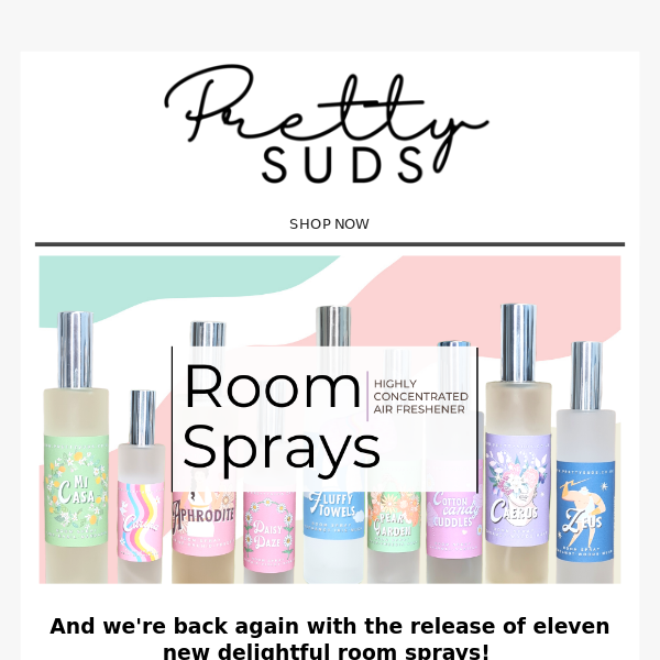 NEW Room Sprays! We just can't get enough 😍