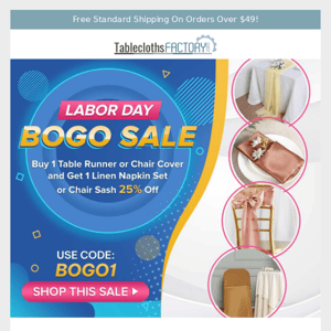 Hurry! Our Labor Day BOGO Sale Is Almost Over! ⏳
