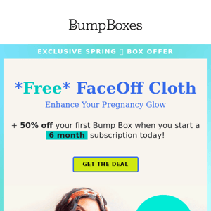 Get a FREE FaceOff Cloth in you Spring 🌸 Box