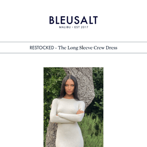 Restocked For You - The Long Sleeve Crew Dress