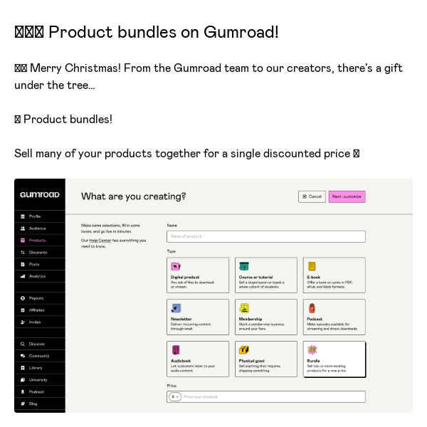 🆕🎁🎄 Product bundles on Gumroad!