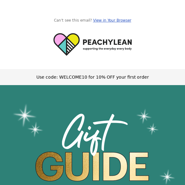🎁 The Peachylean Gift Guide is here!