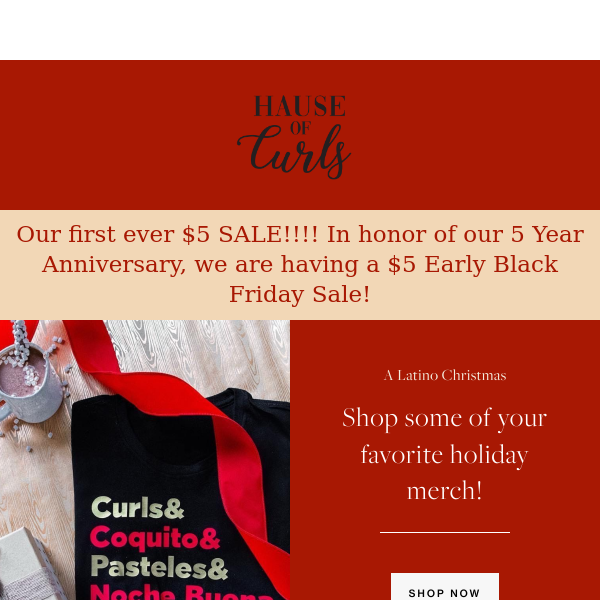 RE: EARLY BLACK FRIDAY $5 SALE!!