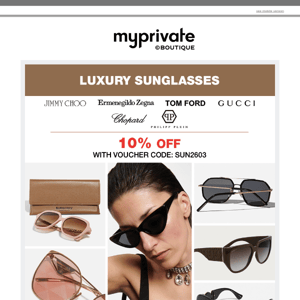 ⚡ 10% OFF on Luxury Sunglasses!