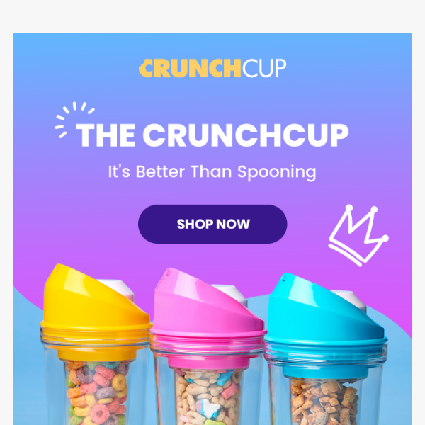 The CrunchCup XL Portable Cereal & Milk Cup for Cereal on the Go - Green