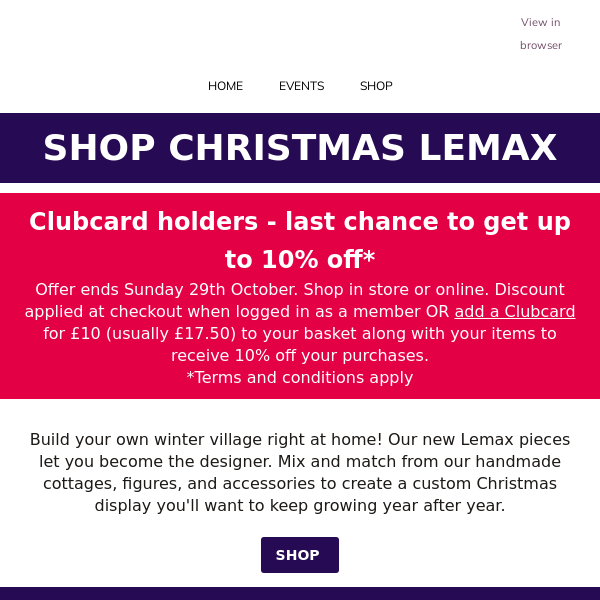 Lemax | New for Christmas 2023 | 10% off until Sunday