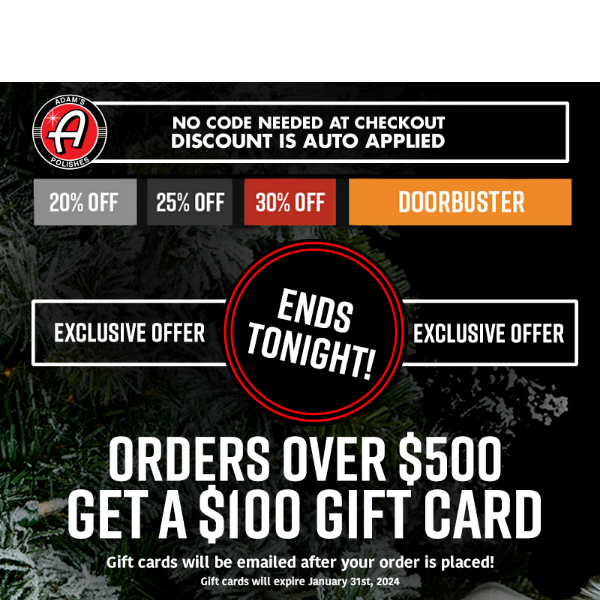 This Exclusive $100 Gift Card Offer Ends Tonight!