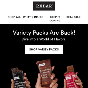 Back in Action: Variety Packs Restocked