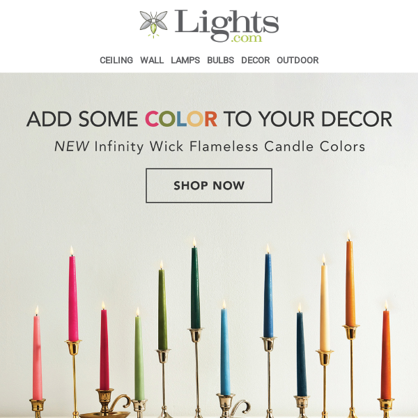 🌈  Colorful Candles for Every Season 🕯 | Lights.com