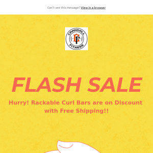 Flash Sale - Rackable Curl Bar