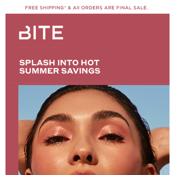 Make a splash! 50% off sitewide is happening now