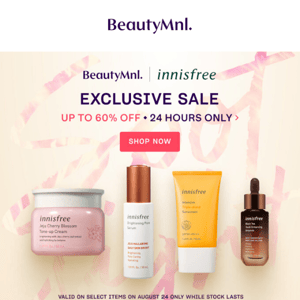 Your official invitation to the Innisfree Exclusive Sale 🍃